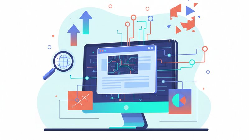Анализ трафика домена mirsud-ak.ru, иллюстрация для статьи об аудите сайта, современный стиль.