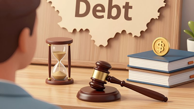 Судейский молоток и песочные часы символизируют сроки рассмотрения дел о долгах и займах в Алтайском крае